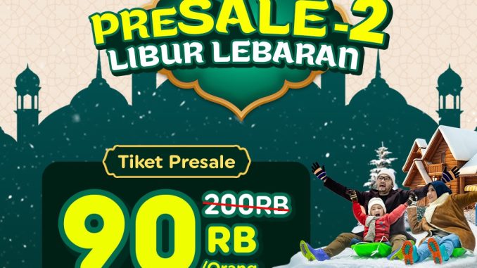 Promo Trans Snow World Bekasi Presale 2 Libur Lebaran Rp. 90.000 minimal 3 orang
