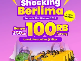 Promo Trans Studio Cibubur Shocking Berlima Rp. 100.000 untuk 5 tiket