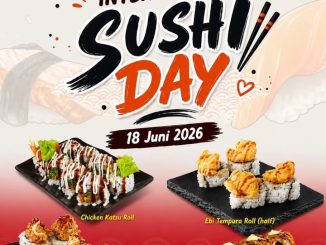 Promo Washoku Sato Sushi Day Paket Sushi mulai Rp. 25.000 dengan pilihan sushi roll dan lemon tea