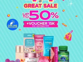 Promo Watsons 4.4 Great Sale diskon hingga 50% dan voucher Rp. 15.000