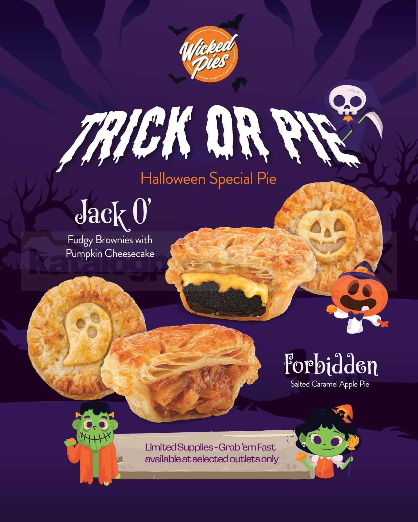 Promo Wicked Pies Spooky Pair Deal 2 Pie Cuma Rp68.000