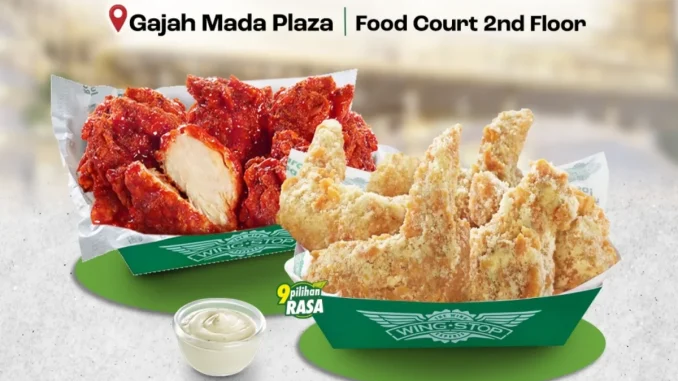 Promo Wingstop Opening Special 10 Ayam Goreng Rp. 54.545 paket 5 Crunchy Wings dan 5 Boneless di Gajah Mada Plaza