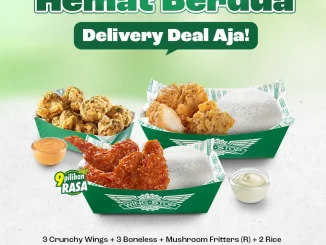 Promo Wingstop Paket Delivery Order mulai Rp. 25 ribu paket ayam hemat untuk berdua hingga berlima