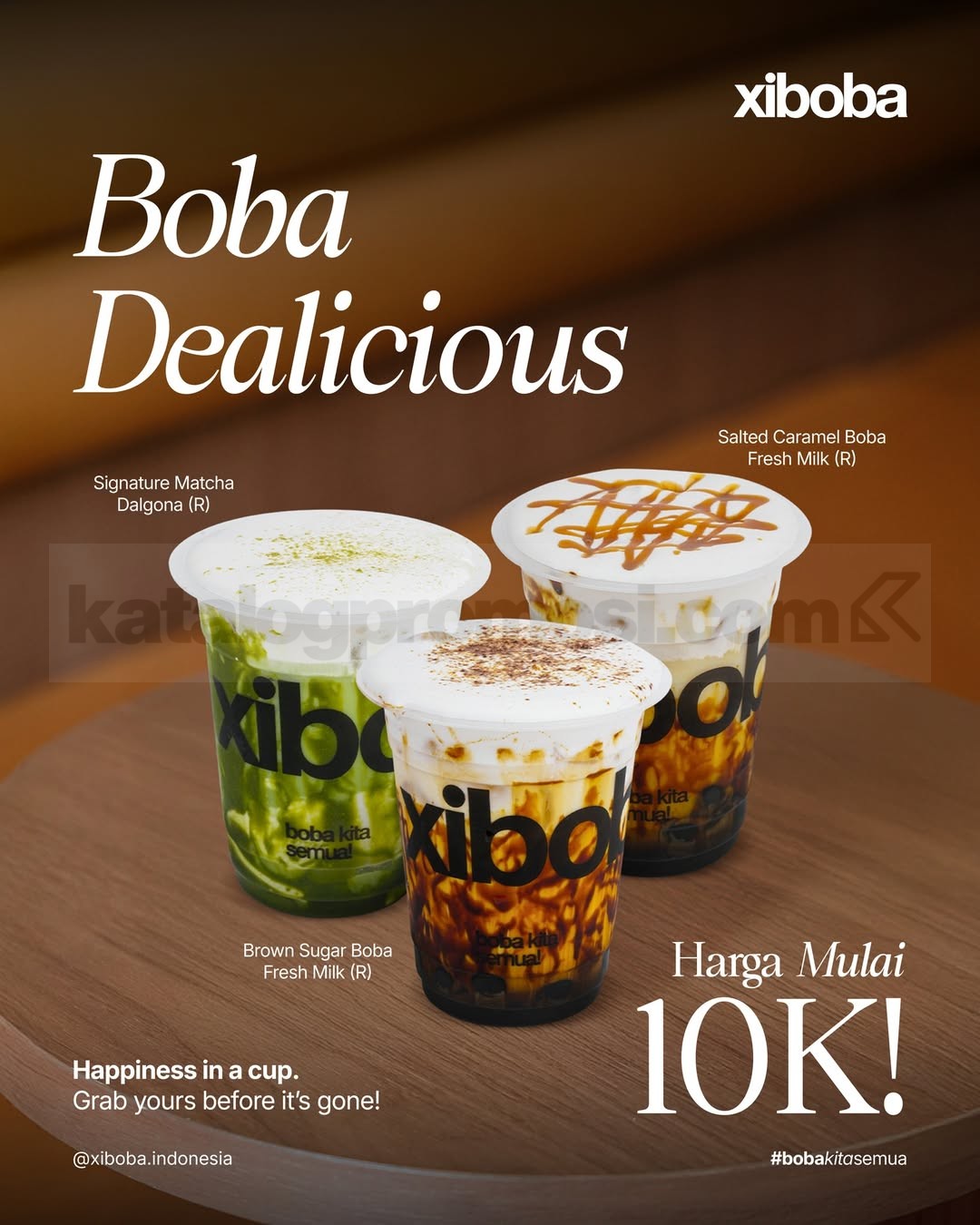 Promo Xiboba Boba Dealicious Menu Favorit mulai Rp. 10 ribu Promo Xiboba Boba Dealicious Menu Favorit mulai Rp. 10 ribu pilihan minuman boba populer selama bulan Maret