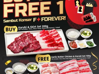 Promo Yakiniku Like FFOREVER Concert Buy 1 Free 1 set yakiniku gratis dine in