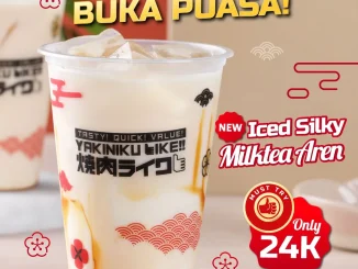 Promo Yakiniku Like NEW Iced Silky Milk Tea Rp. 15 ribu selama Ramadan