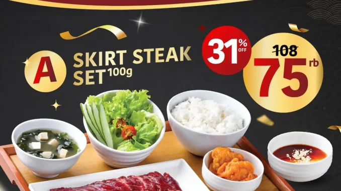 Promo Yakiniku Like Value Deals mulai Rp. 75.000 set lengkap hemat