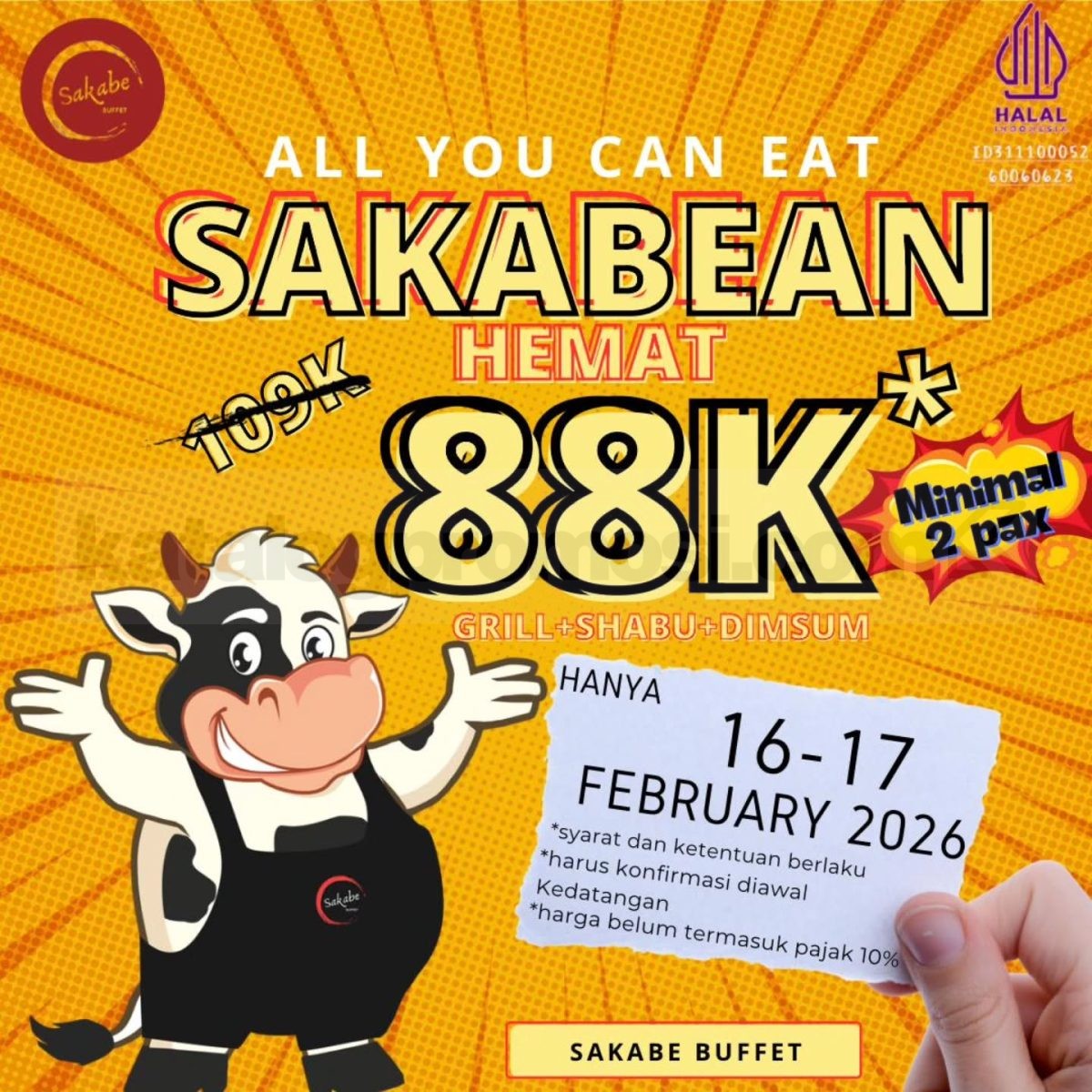 Promo Sakabe Buffet All You Can Eat Rp. 88.000 Promo Sakabe Buffet All You Can Eat Rp. 88.000 grill dan shabu sepuasnya