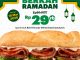 Promo Subway Ramadan Beef Teriyaki 6 Inch Rp. 29.000 untuk buka puasa