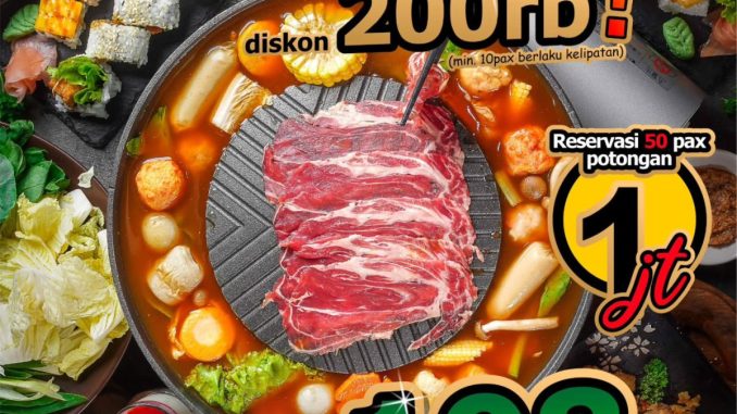 romo Washoku Sato Bukber All You Can Eat mulai Rp. 198.000 diskon rombongan Ramadhan