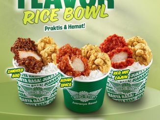 Promo Wingstop Flavor Rice Bowl mulai Rp. 17.000 paket nasi boneless dan fritters
