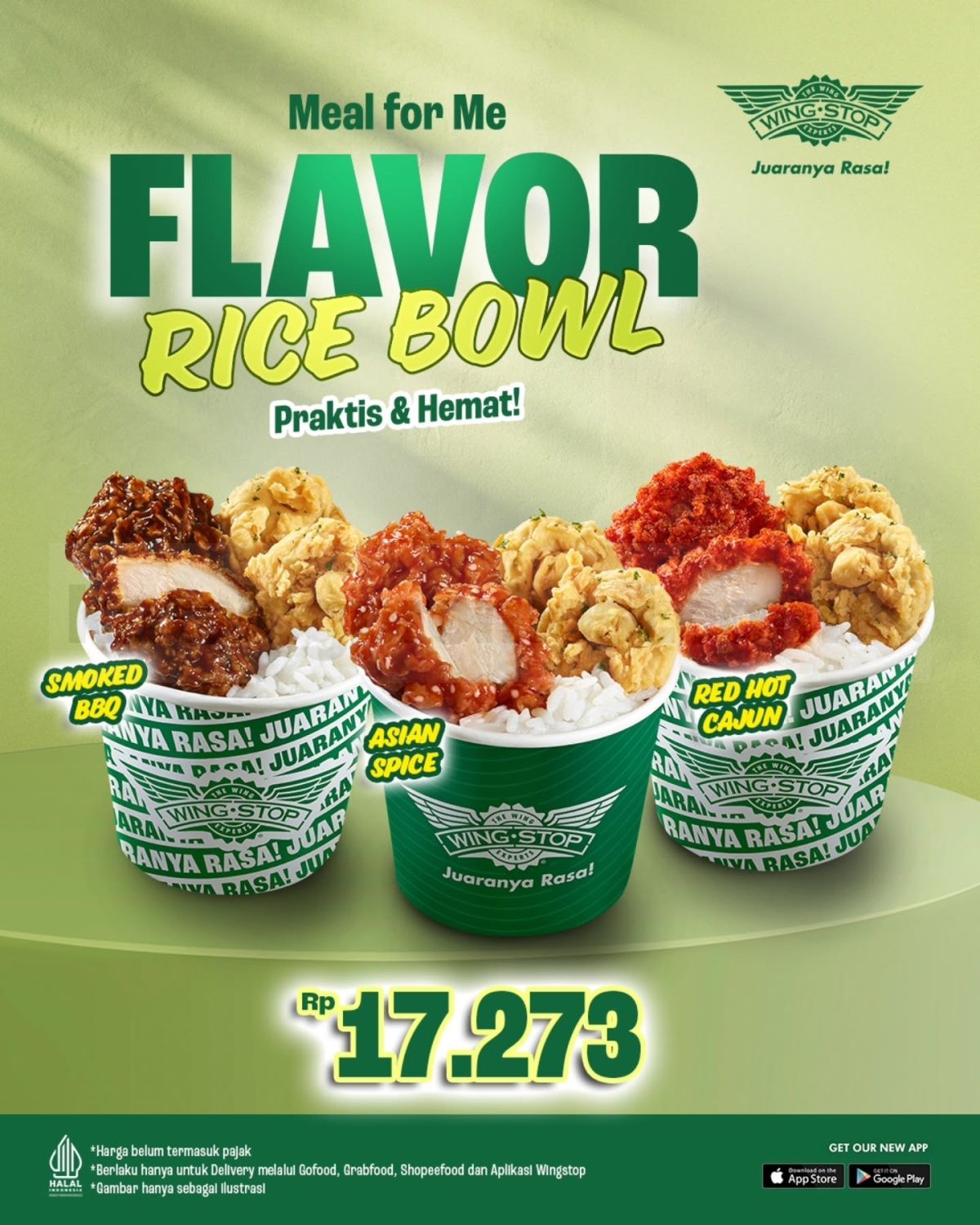 Promo Wingstop Flavor Rice Bowl mulai Rp. 17.000 Promo Wingstop Flavor Rice Bowl mulai Rp. 17.000 paket nasi boneless dan fritters