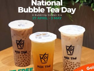 Promo KOI National Bubble Tea Day gratis Golden Bubble minuman large