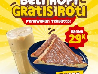 Promo Warunk Upnormal Sarapan Kopi Gratis Roti Rp. 29.000 paket kopi dan roti pagi