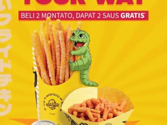 Promo Montato beli 2 menu gratis 2 saus pilihan periode Mei Juni 2026