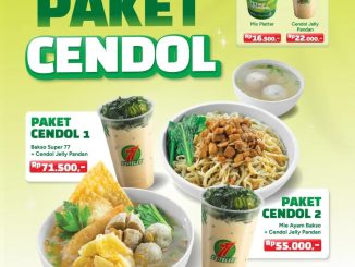 Promo Es Teler 77 Paket Cendol Hemat Mix Platter dengan cendol jelly pandan dan makanan berat