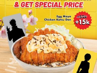 Promo Go Go Curry Special Price Egg Mayo Chicken Katsu Don Rp. 15.000 dengan syarat merch anime