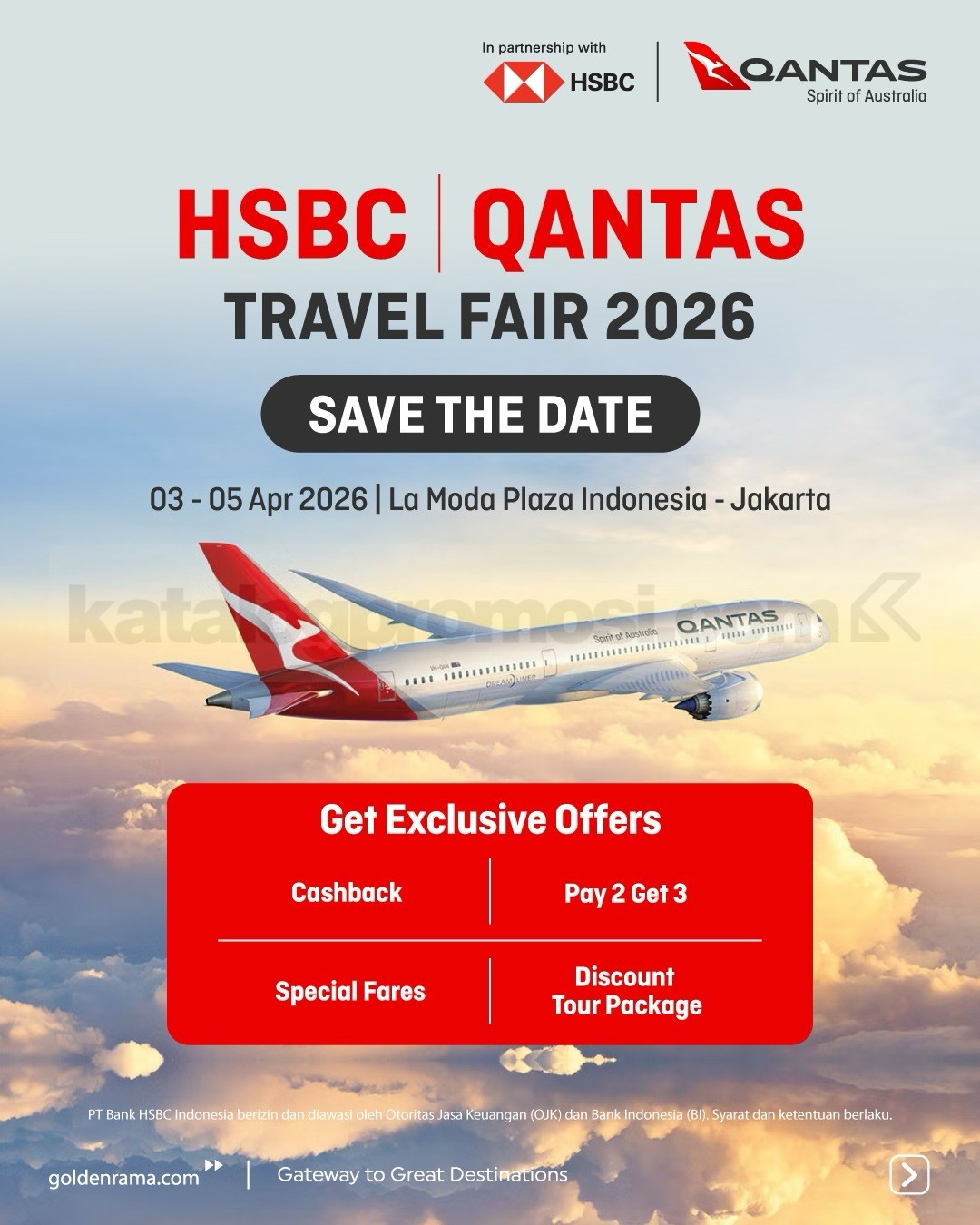 HSBC Qantas Travel Fair 2026 di Plaza Indonesia HSBC Qantas Travel Fair di Plaza Indonesia travel fair Golden Rama