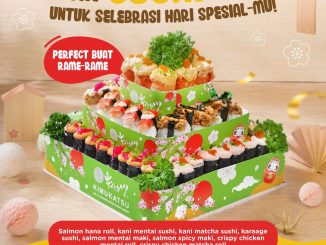 Promo Kimukatsu Sushi Cake menu spesial bentuk cake isi sushi untuk momen spesial