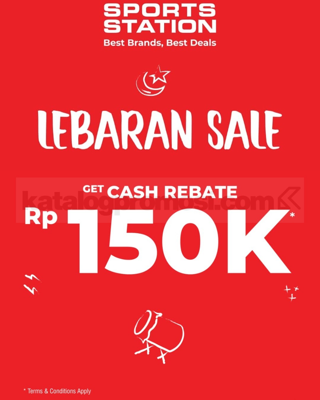 Promo Sports Station Lebaran Sale Cash Rebate Rp. 150.000 Promo Sports Station Lebaran Sale Cash Rebate Rp. 150.000 minimal belanja Rp. 750.000