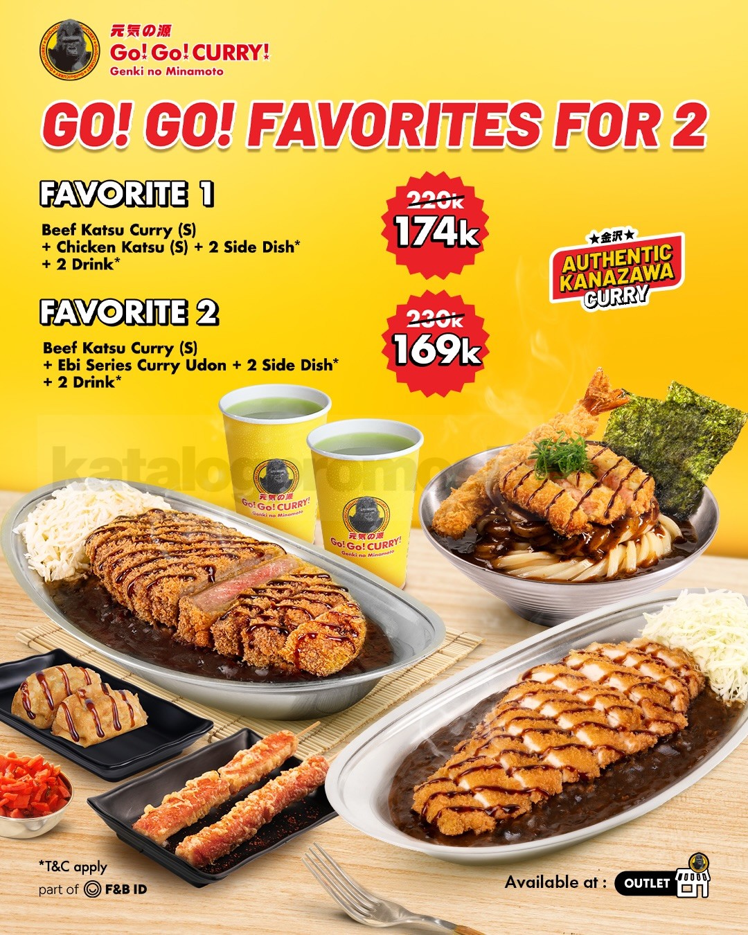 Promo Go Go Curry Favorites for 2 Mulai Rp. 169.000 Promo Go Go Curry Favorites for 2 mulai Rp. 169.000 paket curry lengkap berdua