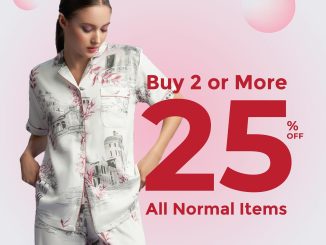 Promo Wacoal Buy 2 Diskon 25% All Normal Items untuk pembelian minimal dua produk di store