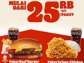 Promo Burger King King Deals paket hemat mulai Rp. 25.000 burger ayam fries dan minuman