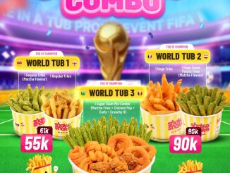 Promo Shake Shake in a Tub Match Day Combo mulai Rp. 55 Ribu dengan Matcha Flavour Fries dan paket World Tub