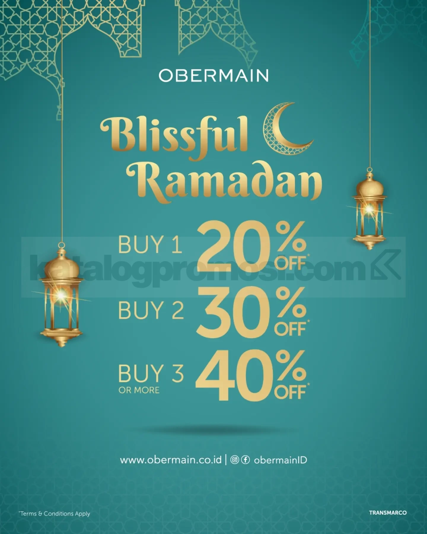 Promo Obermain Diskon hingga 40% Koleksi Raya Promo Obermain Diskon hingga 40% Koleksi Raya untuk sepatu dan fashion pilihan di store Obermain