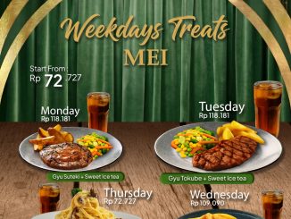 Promo Abuba Steak Weekdays Treats Mulai Rp. 72.727 paket steak dan Sweet Ice Tea weekdays