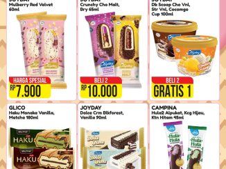 Promo Alfamart Carnaval Ice Cream harga mulai Rp 7000 periode April 2026 berbagai varian es krim