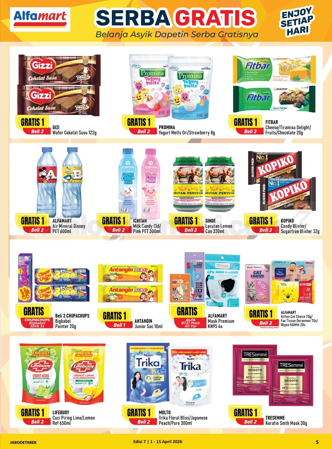 Promo Alfamart Serba Gratis 01-15 April 2026 Promo Alfamart Serba Gratis 01-15 April 2026
