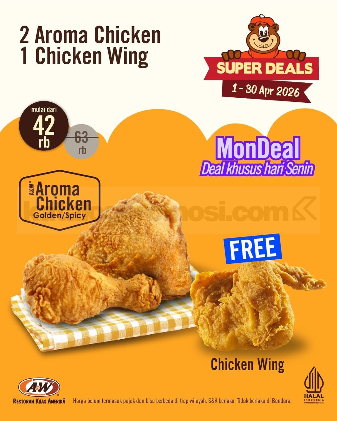 Promo A&W Kupon Diskon Super Deals April 2026 Promo A&W Kupon Diskon Super Deals April 2026
