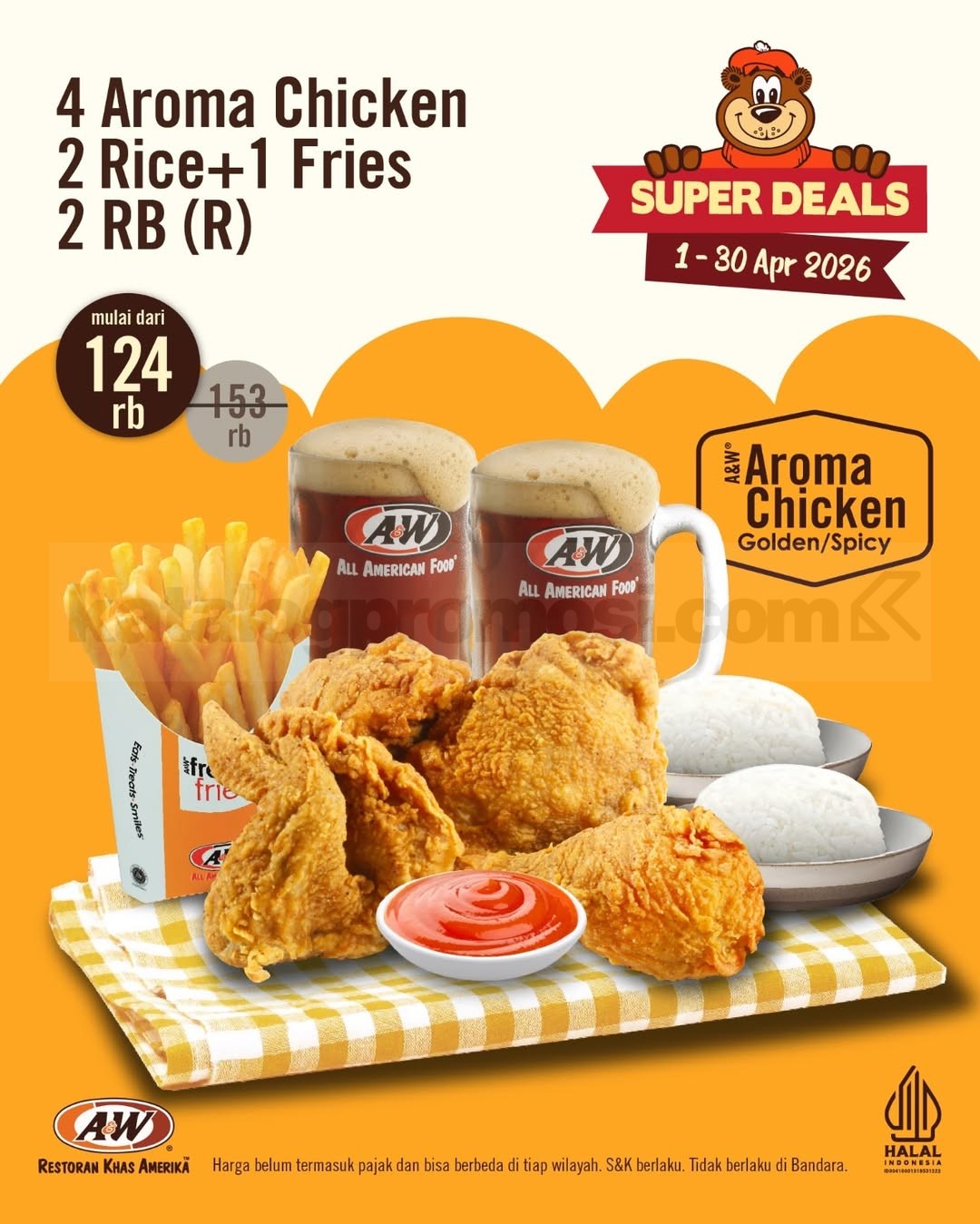 Promo A&W Kupon Diskon Super Deals April 2026 Promo A&W Kupon Diskon Super Deals April 2026 8