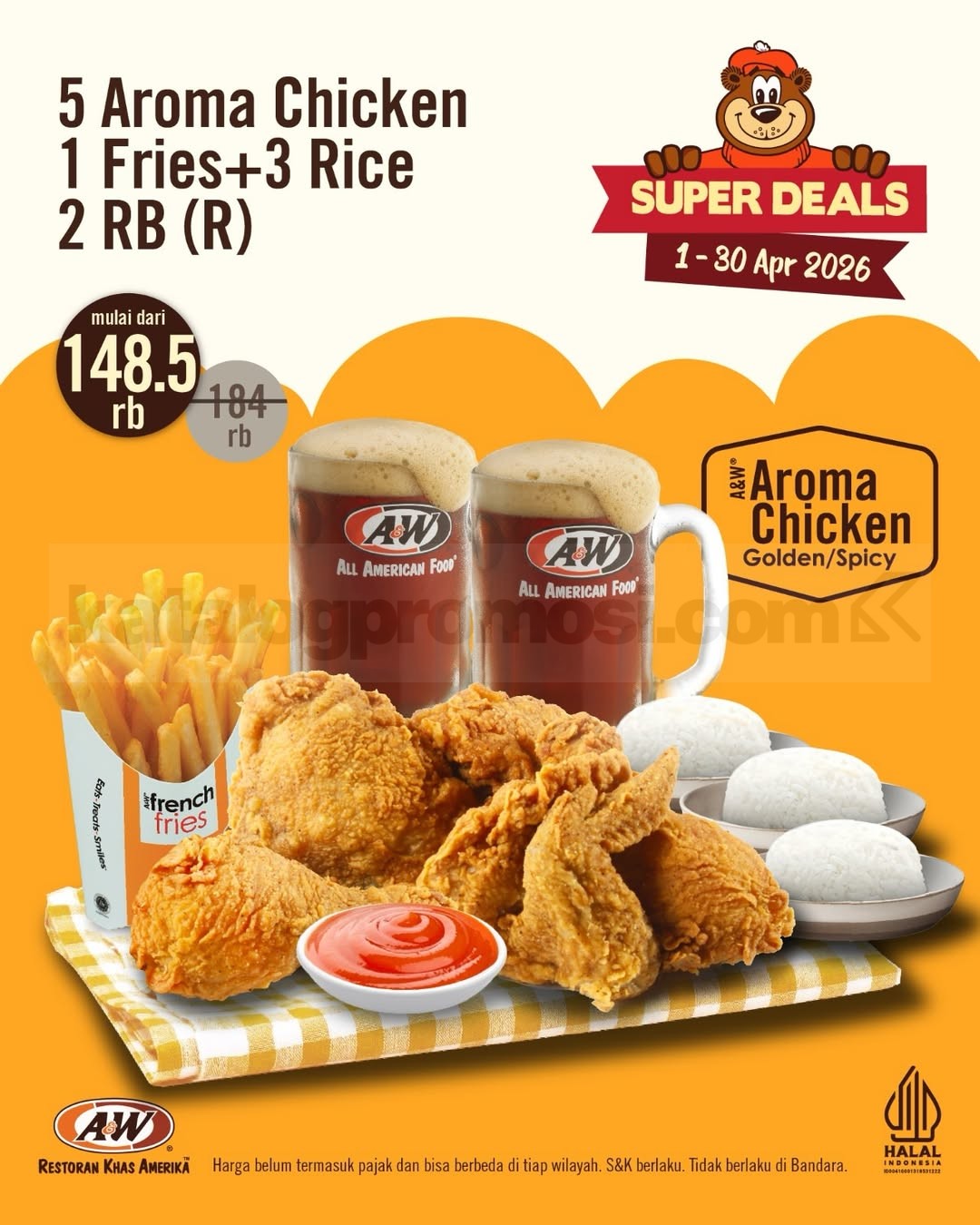 Promo A&W Kupon Diskon Super Deals April 2026 Promo A&W Kupon Diskon Super Deals April 2026 9