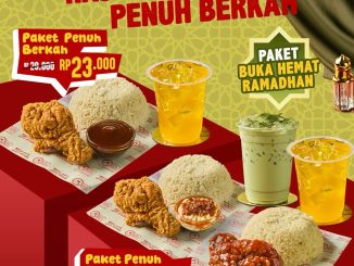 Promo Ayam Bersih Berkah Paket Hemat Ramadhan mulai Rp. 23.000 dengan ayam crispy, nasi hangat, dan minuman segar