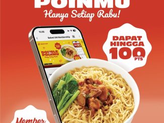 Promo Bakmi GM Member Day Double Poin hingga 100 poin setiap Rabu