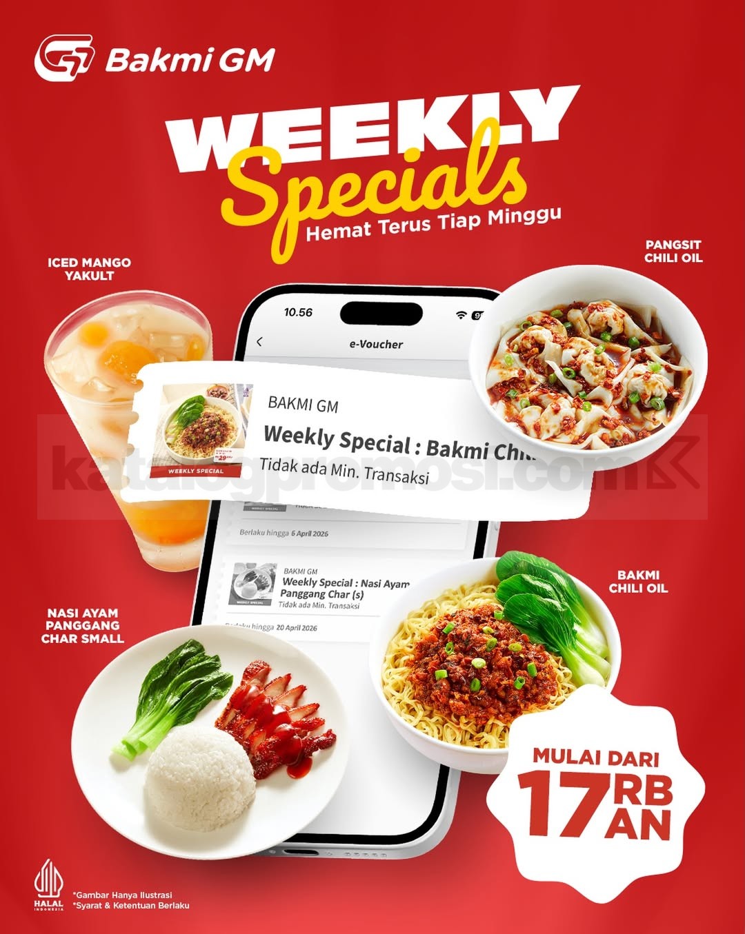 Promo Bakmi GM Weekly Specials mulai Rp. 17 ribu Promo Bakmi GM Weekly Specials mulai Rp. 17 ribu dengan menu pilihan favorit