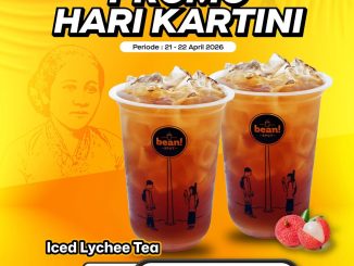 Promo Beanspot Hari Kartini 2 iced lychee tea Rp 15.000 minuman segar