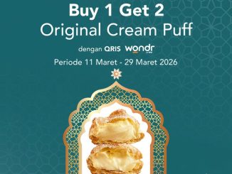 Promo Beard Papa’s BNI Beli 1 Gratis 1 Cream Puff pembayaran QRIS wondr by BNI