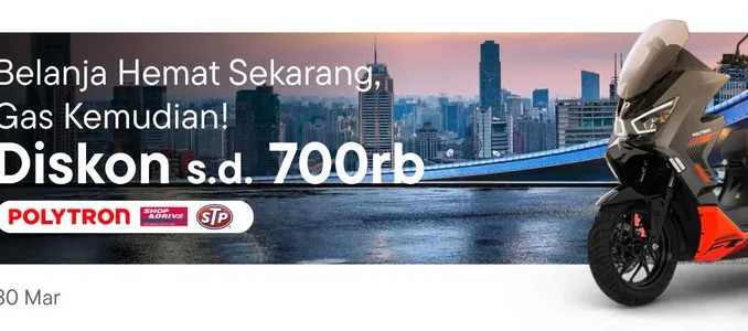 Promo Blibli Gajian Gaspol diskon hingga Rp. 700 ribu kebutuhan otomotif