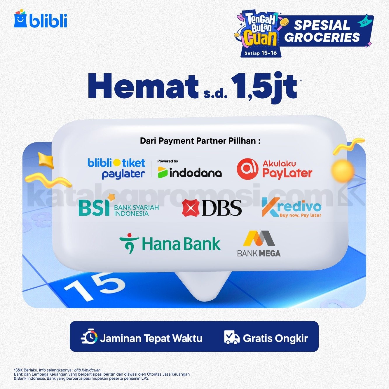 Promo Blibli Groceries Hemat hingga Rp1,5 Juta Promo Blibli Groceries hemat hingga Rp1,5 juta dengan payment partner pilihan