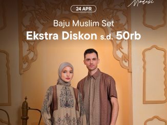 Promo Blibli Jumat Modest baju muslim diskon Rp. 50.000 untuk pria wanita dan anak