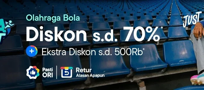 Promo Blibli Selasa Sehat Olahraga Bola Diskon hingga 70% dan ekstra diskon hingga Rp500.000