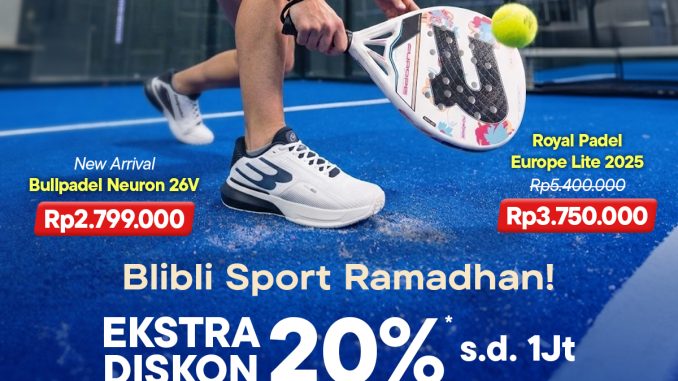 Promo Blibli Sport Ramadhan Diskon 20% hingga 1 juta untuk perlengkapan olahraga