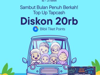 Promo Blibli Top Up BNI TapCash Diskon Rp. 20.000 dengan min transaksi Rp300.000