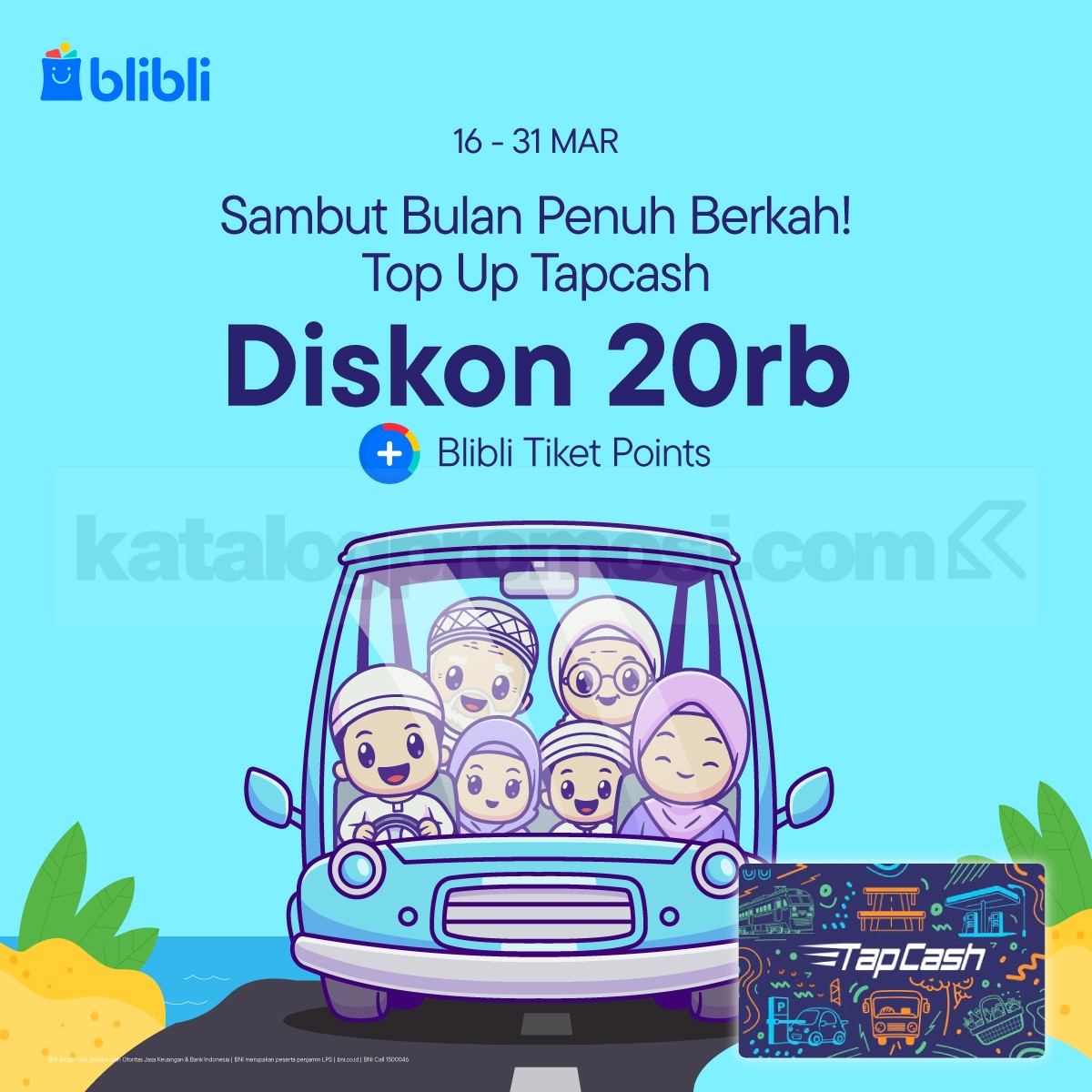 Promo Blibli Top Up BNI TapCash Diskon Rp. 20.000 Promo Blibli Top Up BNI TapCash Diskon Rp. 20.000 dengan min transaksi Rp300.000
