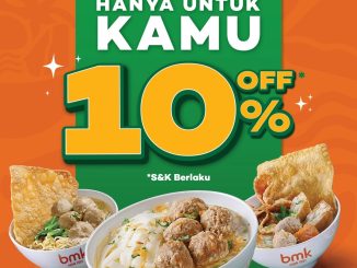 Promo BMK GrabFood Dine Out Deals Diskon 10% untuk makan hemat di outlet tertentu