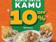 Promo BMK GrabFood Dine Out Deals Diskon 10% untuk makan hemat di outlet tertentu