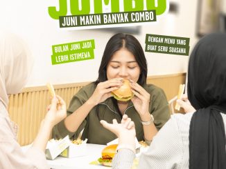 Promo Burger Bangor Combo JUMBO Mulai Rp. 45.000 dengan pilihan paket burger dan FF Lemon Tea selama Juni 2026.
